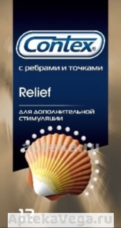 КОНТЕКС ПРЕЗЕРВАТИВ RELIEF РЕЛЬЕФНЫЕ №12 [CONTEX]